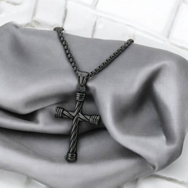 Male Cross Necklace - Image 2