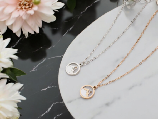 Small Opal Mustard Seed Necklace - Image 3