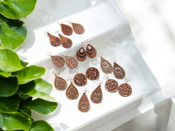 Wooden Earrings Variety - Image 3