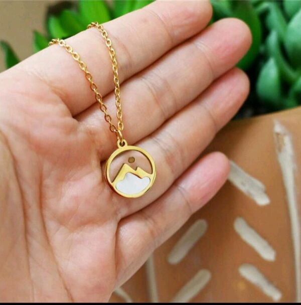 Small Opal Mustard Seed Necklace - Image 2