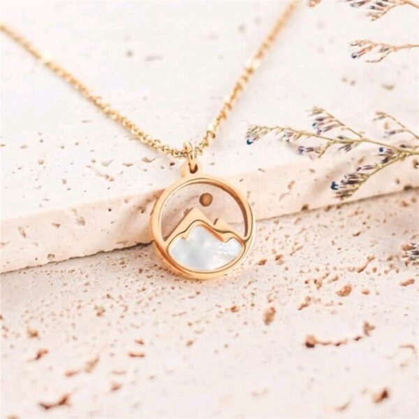 Small Opal Mustard Seed Necklace - Image 5