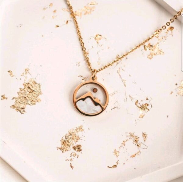 Small Opal Mustard Seed Necklace - Image 7
